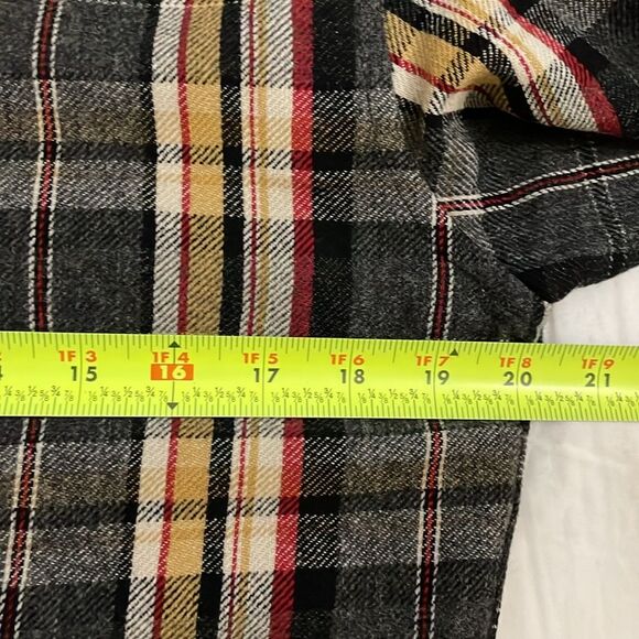 Pendleton Weston Pawpine Black Plaid Wool Button Up Shirt Mens Size Small - Picture 6 of 11